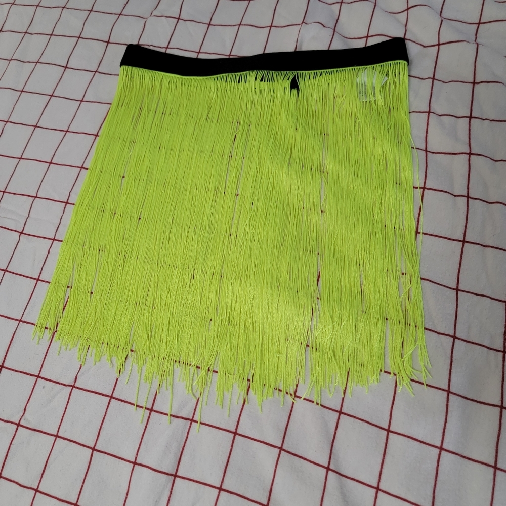 Neon Fringe skirt